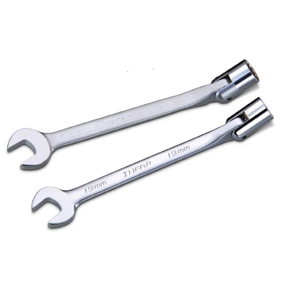 Truck / Agricultural / Heavy Duty Flexible Socket Combination Wrench  for Repair Hand Tools made by WERKEZ GMBH CORP.　	德友渥克股份有限公司 - MatchSupplier.com